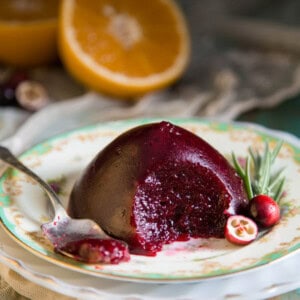 Cranberry Jelly on a plate