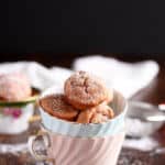 These cute little Guava Coconut Mochi are chewy and bursting with guava flavor. And as a bonus, they are naturally gluten free! | wildwildwhisk.com