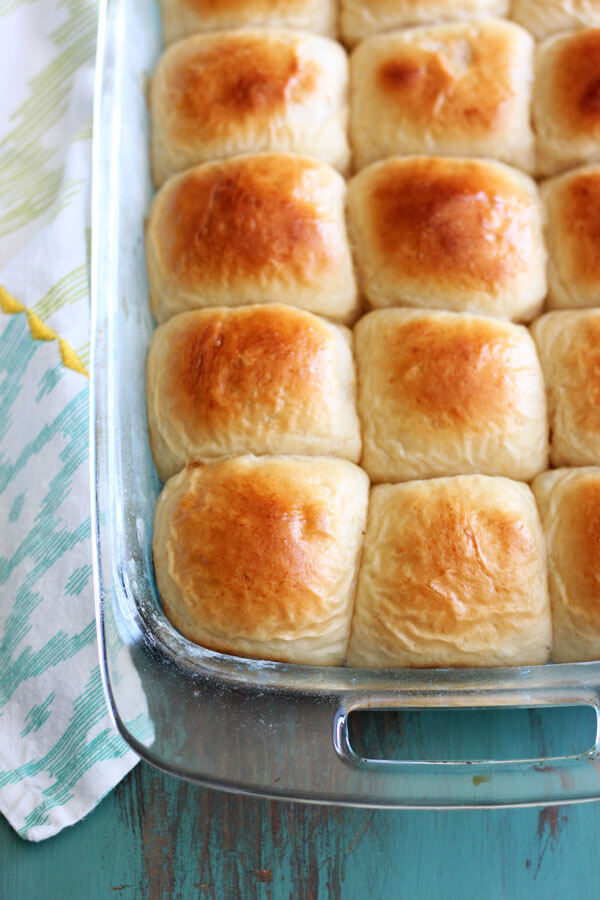 These homemade Hawaiian Dinner Rolls are soft and sweet, baked until golden brown. They are a wonderful addition to any meal! | wildwildwhisk.com