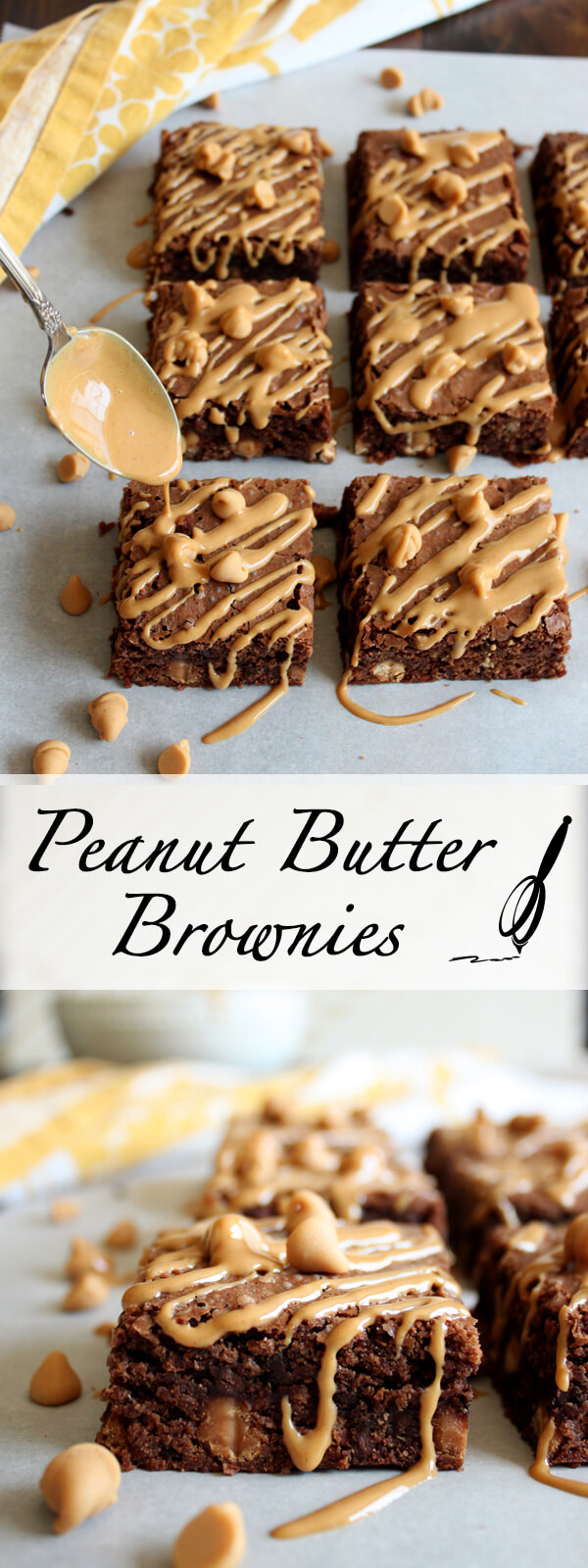 Double Peanut Butter Brownies Wild Wild Whisk