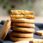 A stack of shortbread cookies.