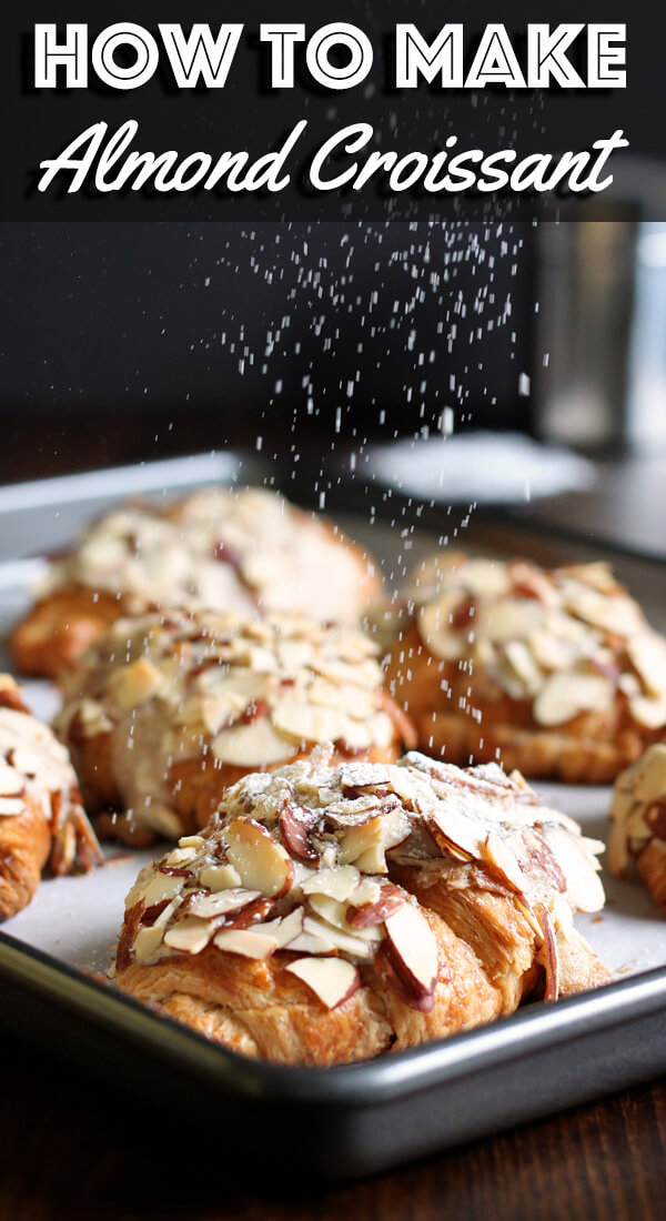 There is no such thing as too many croissants. But if that does happen, add almond cream and turn them into something even more amazing, Almond Croissant! | wildwildwhisk.com #almondcroissant