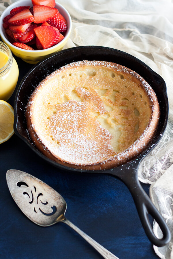 Small Batch Lemon Dutch Baby for Two - Wild Wild Whisk