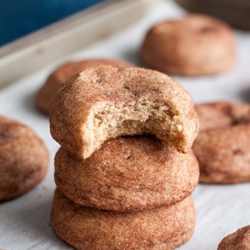 A stack of Snickerdoodle Cookies