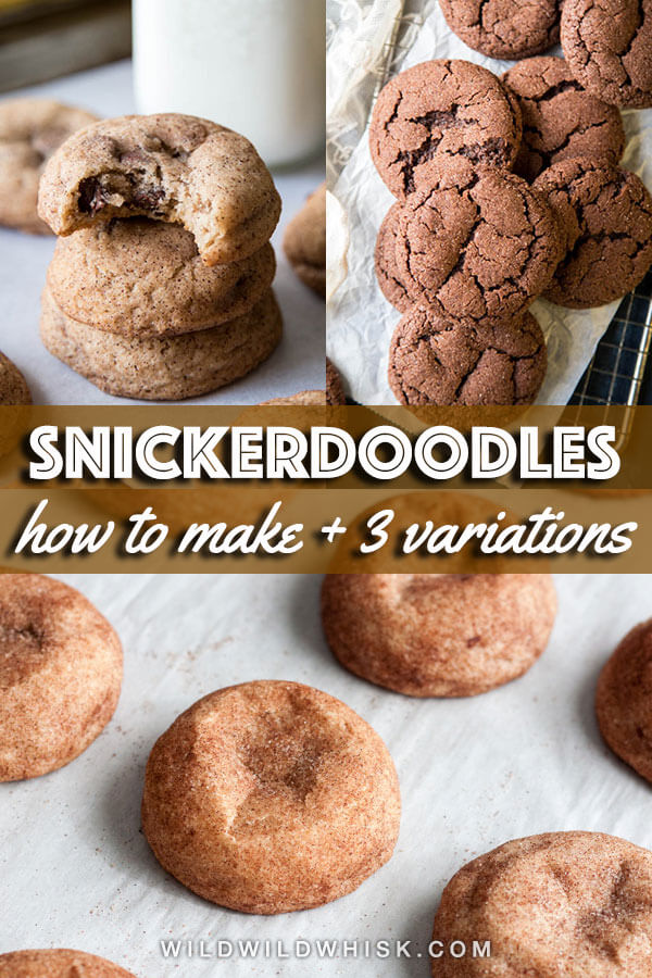 Snickerdoodle cookies pin image