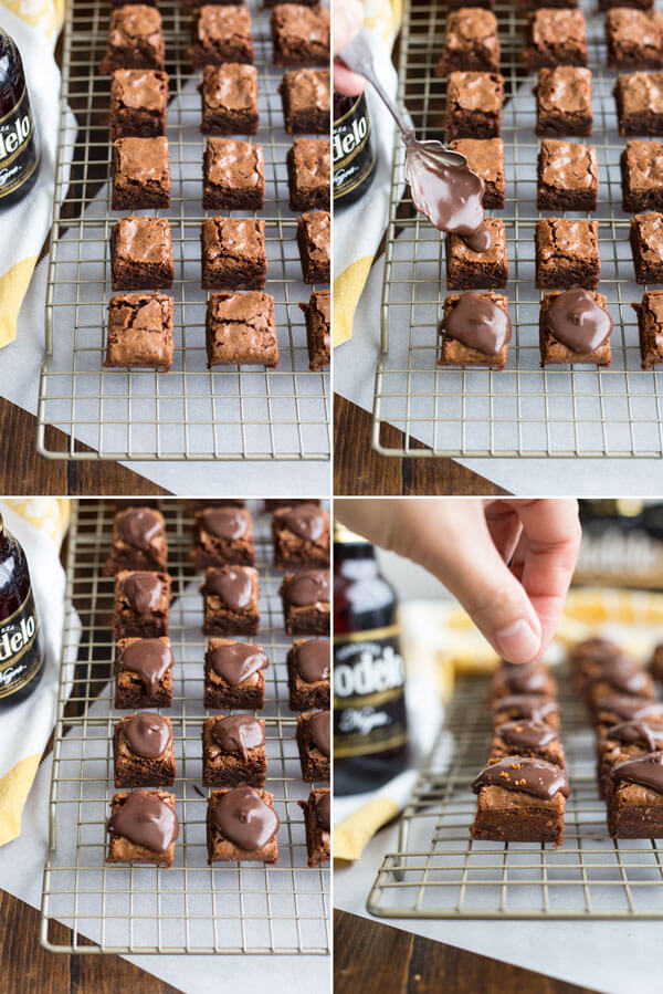 How to make Spicy Stout Brownies - step by step photos