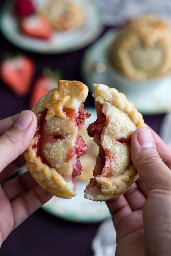 Strawberry Compote Hand Pies - filling inside