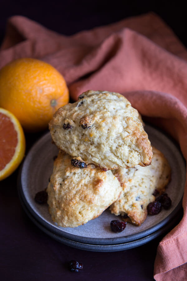 Scones on a plate
