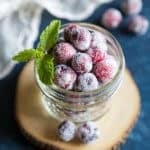 Sugared Cranberries in a jar