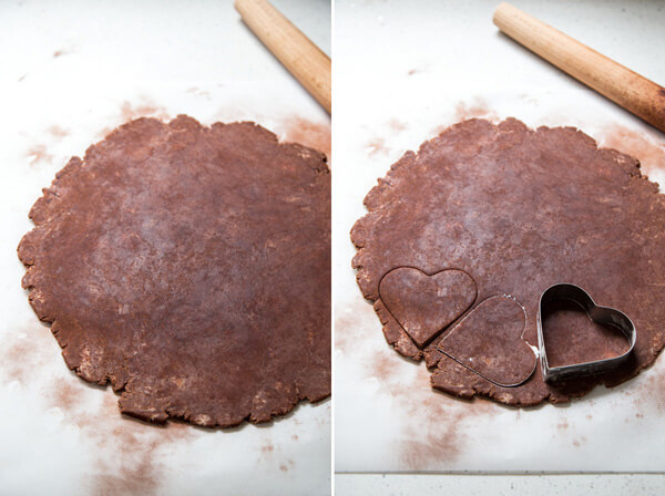 Chocolate pie dough for chocolate strawberry hand pie