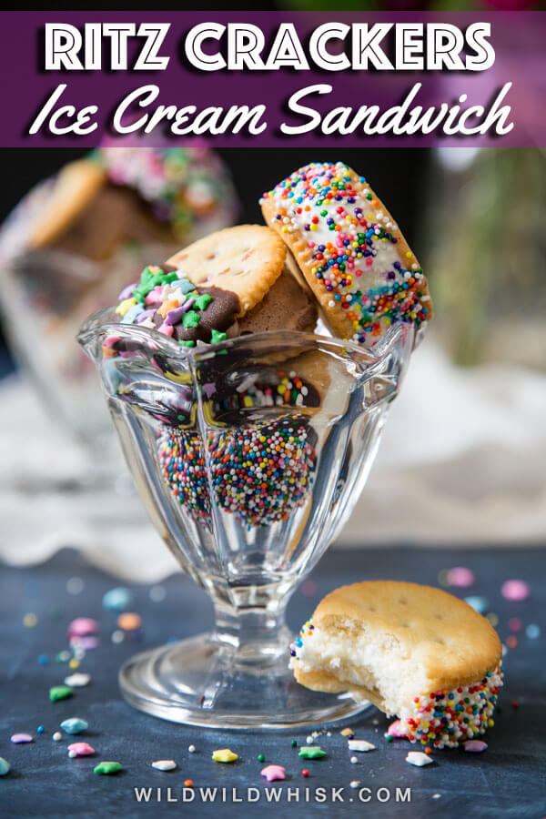 RITZ Crackers Ice Cream Sandwiches are an easy summer treat that require very little hands-on time in the kitchen, so you can better spend it enjoying the day with your friends and family. #wildwildwhisk #ad