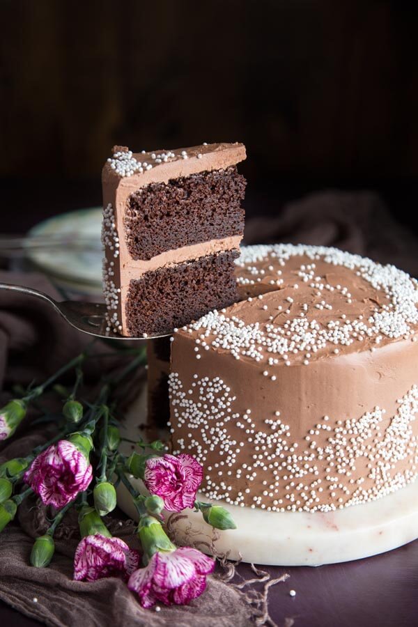 Miniature chocolate cake