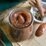 A jar of apple butter.