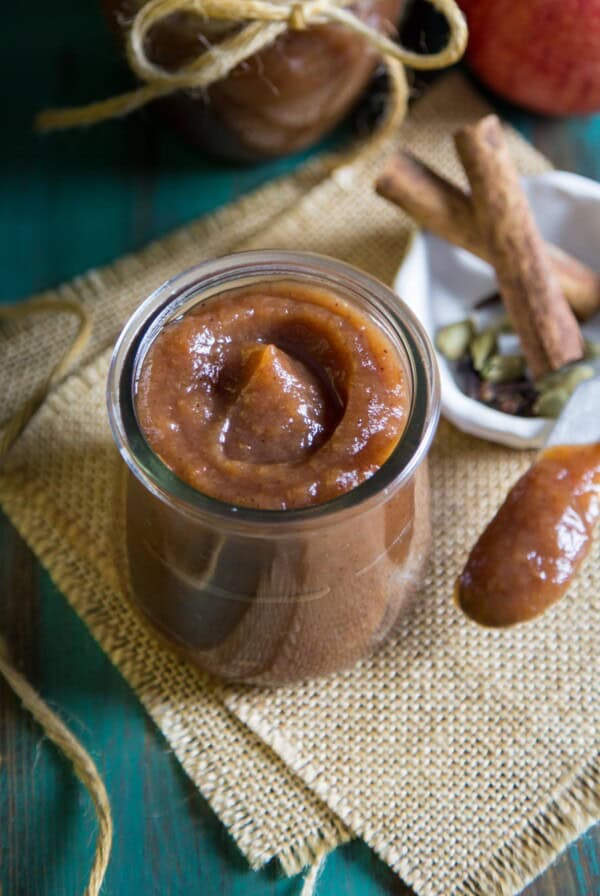 A jar of apple butter.