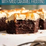 The fluffy interior of a chocolate banana cake slice.