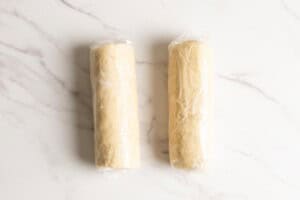 2 logs of macadamia shortbread cookie dough.