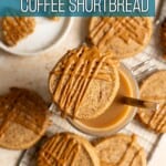 An image of Vietnamese shortbread cookies with text overlay.